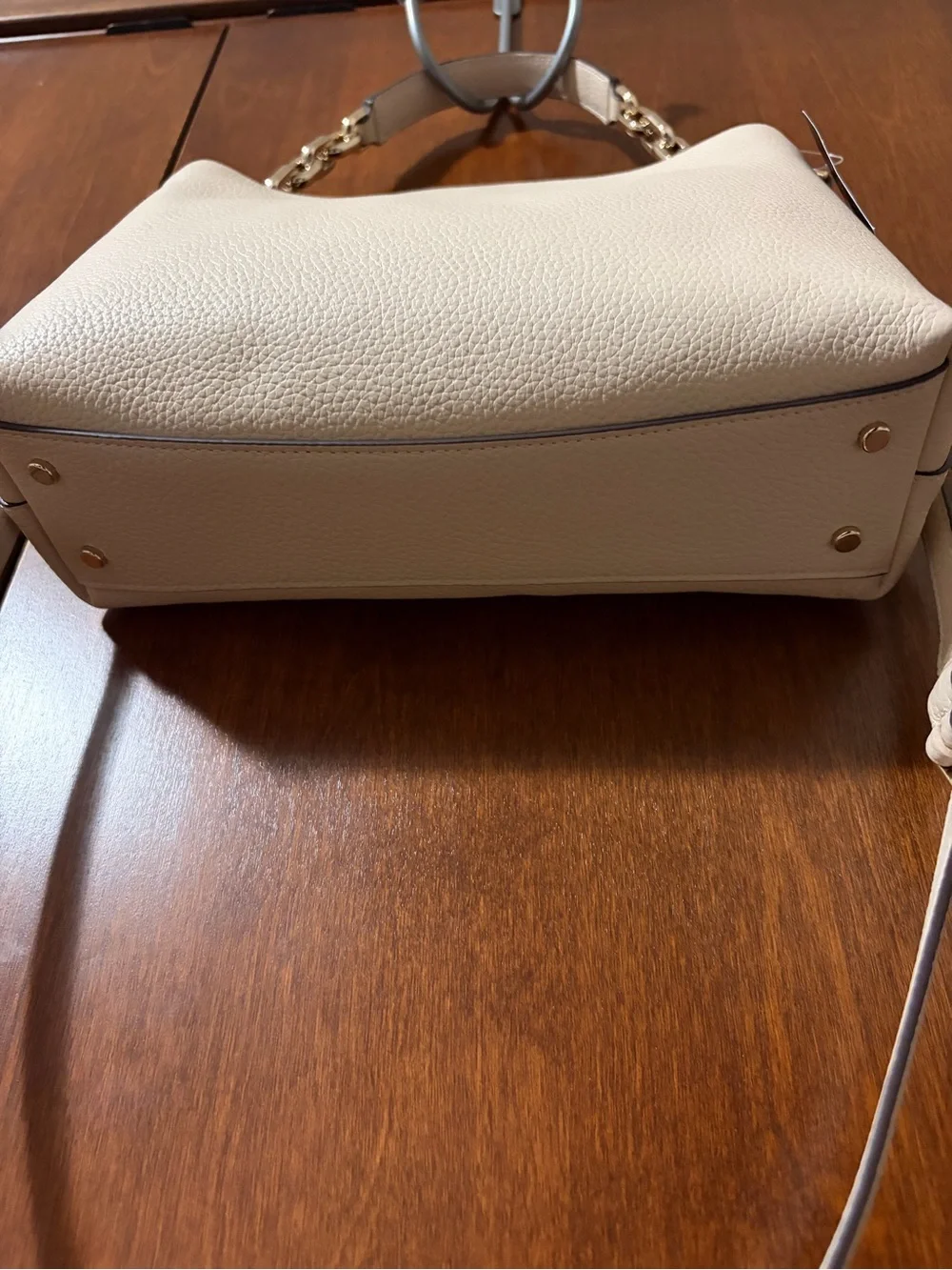 kate spade Aubrey Cream “Milk Glass” Pebbled  Leather Crossbody Shoulder Bag